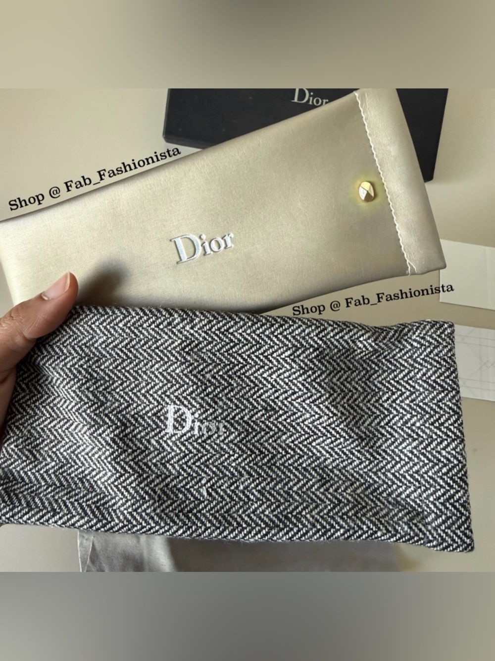 Dior Accessories Box & Pouches Set in Black, Gold, Gray, Silver - Picture 4 of 7
